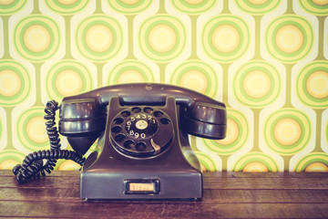 Old vintage telephone