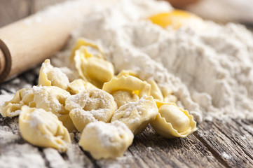 Raw tortellini