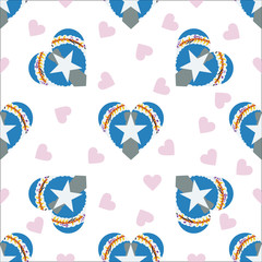 Northern Mariana Islands independence day seamless pattern. Patr