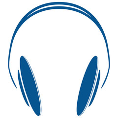 blue headphones icon