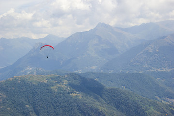 landscape and parachute