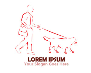 Dog Walking Logo