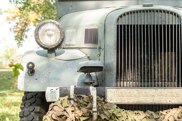 Fototapeta na wymiar vintage military truck