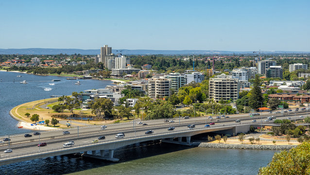 Kwinana Freeway In East Perth