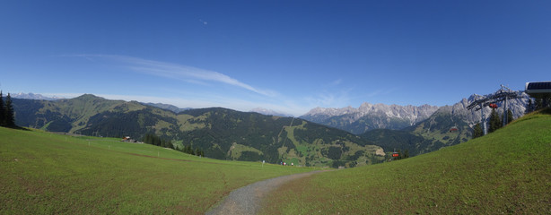 Fototapeta premium View on Hochkoenig, Berchtesgadener Alp, Salzburgland, Austria