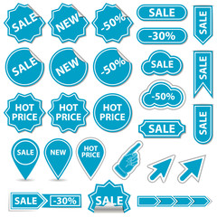 Sale banner and elements. Vector illustration EPS10