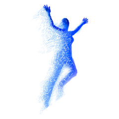 Fototapeta premium Jumping Woman