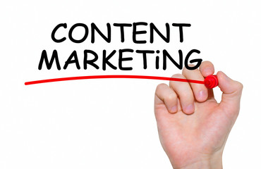  Notebook with Tools and Notes About Content Marketing