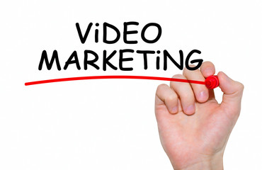 Notebook with Tools and Notes About Video Marketing
