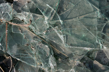textura de cristales rotos