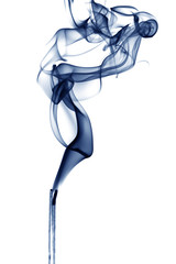 Abstract composition with smoke shapes