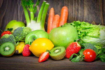 Healthy diet is the basis for your health - organic fruits and vegetables