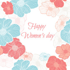 Women; day greeting card