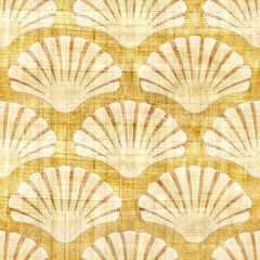 Imaginary decorative folding fans - Interior Design wallpaper - seamless background