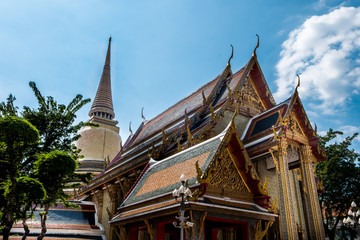 Fototapeta na wymiar Wat ratchabophit sathit maha simaram,Bangkok,Thailand.