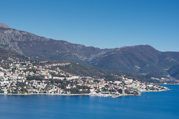 Igalo town in the Montenegro on the adriatic sea