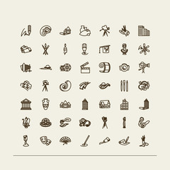 Set of icons - arts.