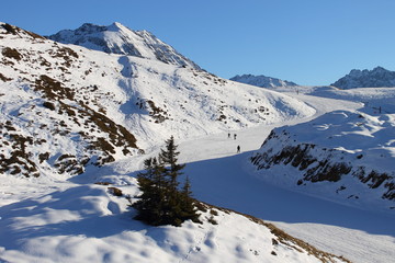 Le Collet d'Allevard chaine de Belledonne Grenoble ski france