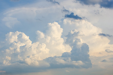 Cloudy Blue Sky , Imagination shape of cloud