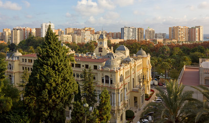 Malaga from within the Alcazaba Fortress