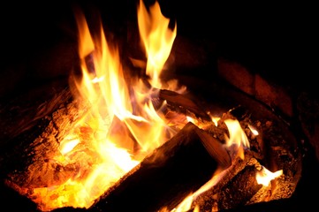 Inviting campfire