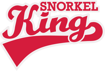 Snorkel King retro word