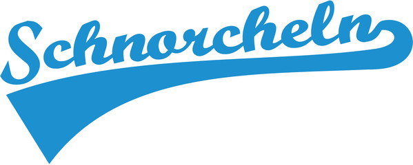 Snorkeling german word retro