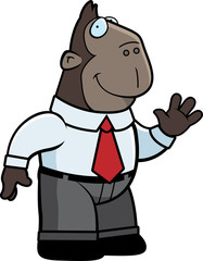 Ape Businessman