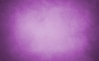 vintage purple background image with distressed textured vignette borders and soft pastel center color, large solid violet purple background design - 102685909