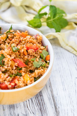 Bulgur Salad (with vegetables)