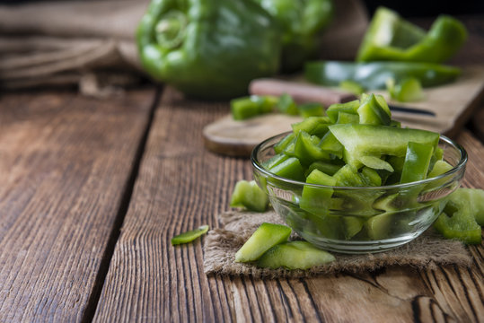 Sliced Green Peppers