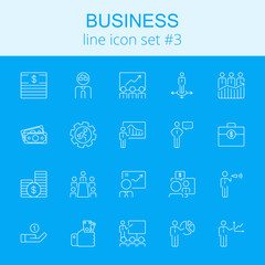Business icon set.