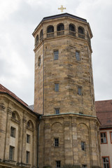 Fototapeta na wymiar Schlosskirche am alten Schloss in Byareuth, Oberfranken
