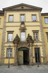 Fototapeta na wymiar Alte Fassade in der Kanzleistraße in Bayreuth, Oberfranken