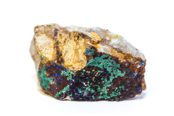Raw Pyrrhotite gemstone isolated on white background
