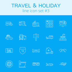 Fototapeta na wymiar Travel and holiday icon set.