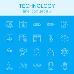 Technology icon set.