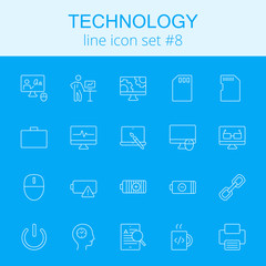 Technology icon set.