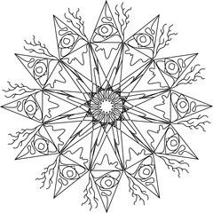 Coloring pictures mandalas for adults