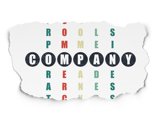 Business concept: Company in Crossword Puzzle