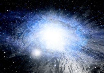 galaxy in a free space