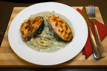 Tagliatelle with Salmon