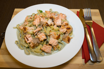 Tagliatelle with Salmon