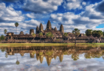 Fototapeta premium SIEM REAP, CAMBODIA. Angkor Wat Temple