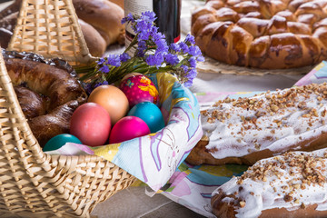 Easter celebration table