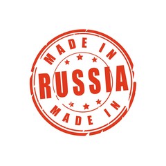 Made in Russia vector stamp