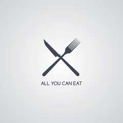 fork knife restaurant logotype - 102693308