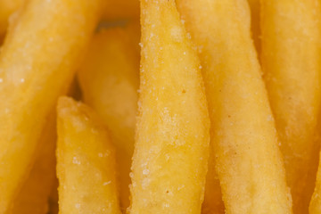Fried potatoes closeup