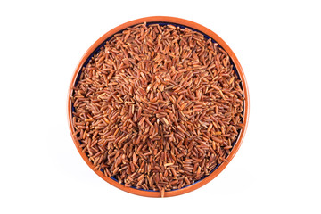 Heap of red rice
