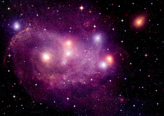 galaxy in a free space